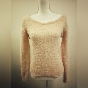 Wet Seal Pink Eyelash Sweater, Sz L